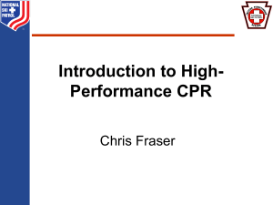Introduction to High-Performance CPR