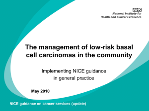 Management of low-risk basal cell carcinomas in the