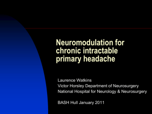 Central neuromodulation