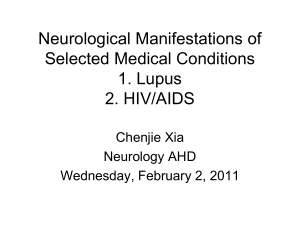 Neurological Manifestations of Selected Medical Conditions