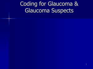 Glaucoma - Washington Paraoptometric Section