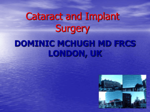 Cataract Surgery Power Point Presentation