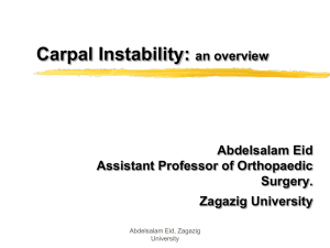 Carpal Instability