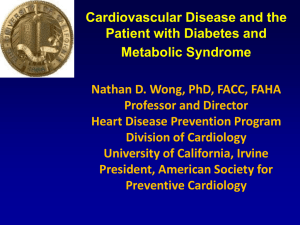 Metabolic Syndrome, Diabetes, and Cardiovascular
