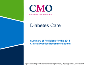 Diabetes Care - Montefiore Care Management