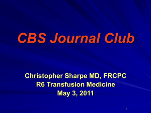 CBS Journal Club May3