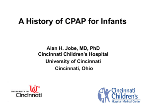 A History of CPAP for Infants