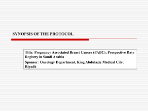 Pregnancy Associated Breast Cancer (PABC)