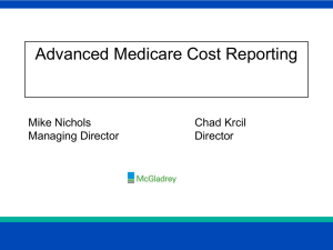 Advanced Medicare Cost Reporting