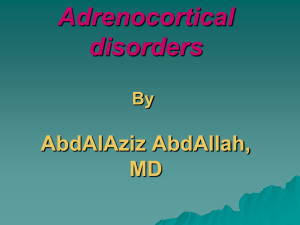 Adrenocortical disorders