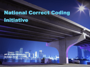 National Correct Coding Initiative