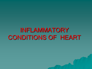 inflammatory conditions of heart - Nursing PowerPoint Presentations