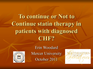 To continue or not to continue use of statins in patients with