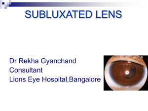 subluxated - MM Joshi Eye Institute