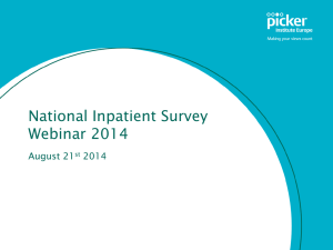 National Inpatient Survey Webinar 2014