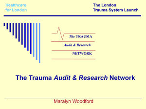 London trauma system launch: TARN