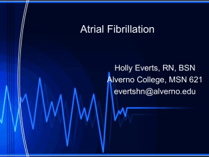Holly Everts, 2010. Atrial Fibrillation