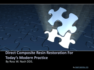Direct Composite Resin Restoration For Today`s