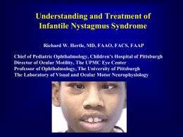 pica syndrome nystagmus