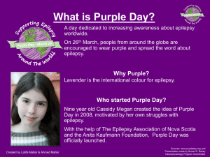 Purple Day PowerPoint Presentation