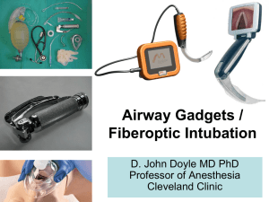 Airway Gadgets / Fiberoptic Intubation - Doyle-Airway