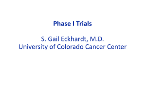 Phase I Clinical Trials