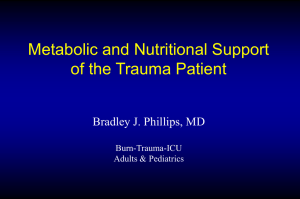 Metabolic Support in the ICU