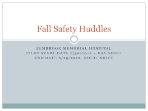Safety Huddle Training Presentation