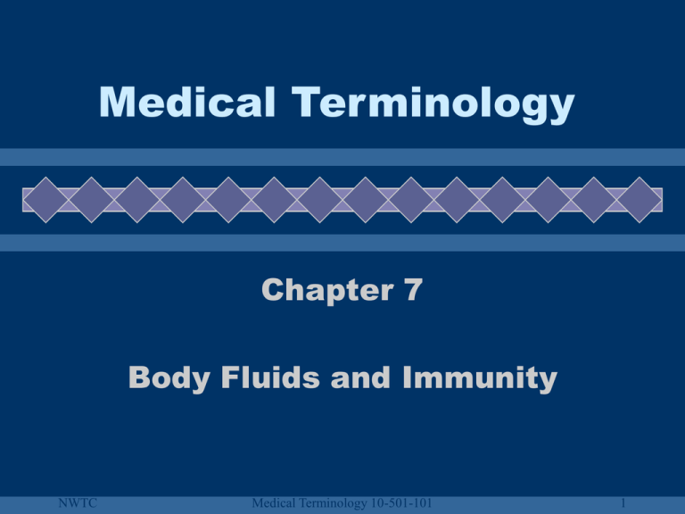 medical terminology chapter 7 homework