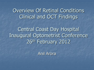 Overview Of Retinal Conditions