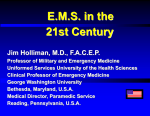 E.M.S. in the 21st Century - International Federation for Emergency
