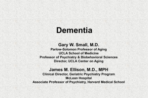 601 Dementia - University Psychiatry