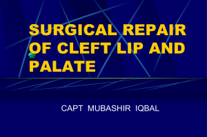 CLEFT LIP AND PALATE