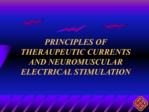 NEUROMUSCULAR ELECTRICAL STIMULATION