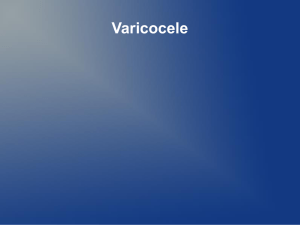 Varicocele - Course
