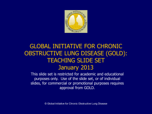 2 - the Global initiative for chronic Obstructive Lung Disease