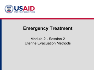 Uterine Evacuation Methods