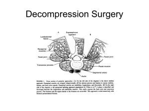Effect of Spinal Decompression on Spinal Stability