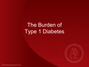 The Burden of Type 1 Diabetes