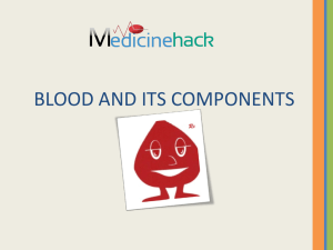 Blood component preparation