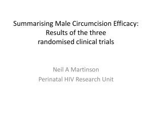 Summarizing Male Circumcision Efficacy