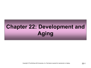 Chapter 22: Development and Aging
