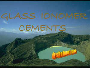 glass ionomer cement