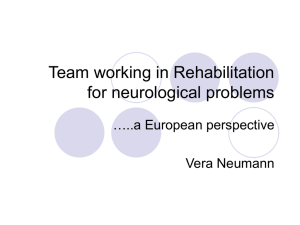Team working in Physical & Rehabilitation Medicine