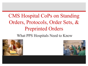 CMS2014STANDINGORDERS - Arkansas Hospital Association