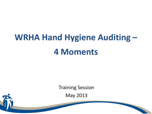 WRHA Hand Hygiene Monitoring Project