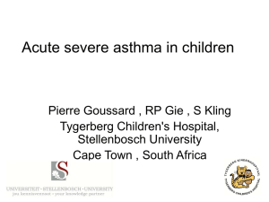 Acute severe asthma talk 2