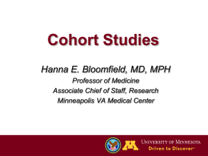 Cohort Studies & Randomized Clinical Trials