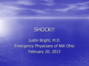 SHOCK!! - EPNO - Emergency Physicians of Northwest Ohio