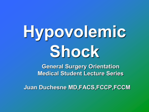 Hypovolemic shock